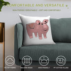 Slumberland Pig Plush Soft Anti-Pilling Throw Pillow