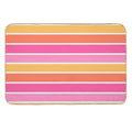 Fruit Salad Stripes - Horizontal  Non-Slip Bath Mat