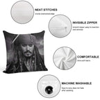 Jack Sparrow Soft Reinforced Edging Throw Pillow