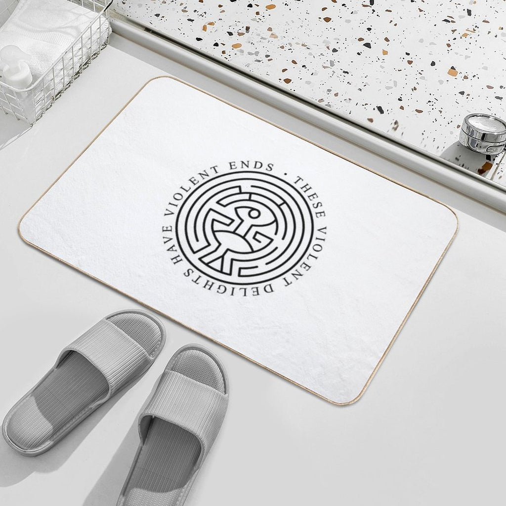 Westworld - These Violent Delights Have Violent Ends (white)  Non-Slip Bath Mat