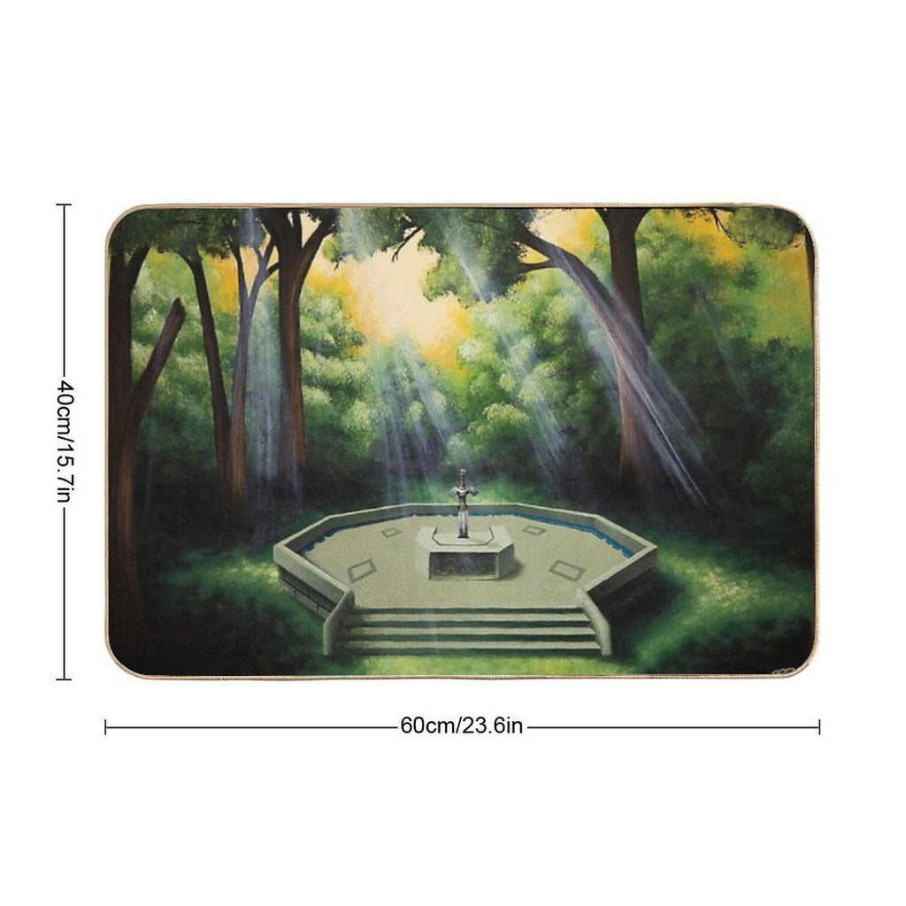 Pedestal of Time  Slip-Resistant Bath Mat