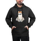 Coquette Lace Ghost Boo In Boojee Halloween Spooky Season Relaxed Fit Hoodie