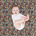 Abstract And Colourful Geometric Shapes Lightweight Throw Blanket