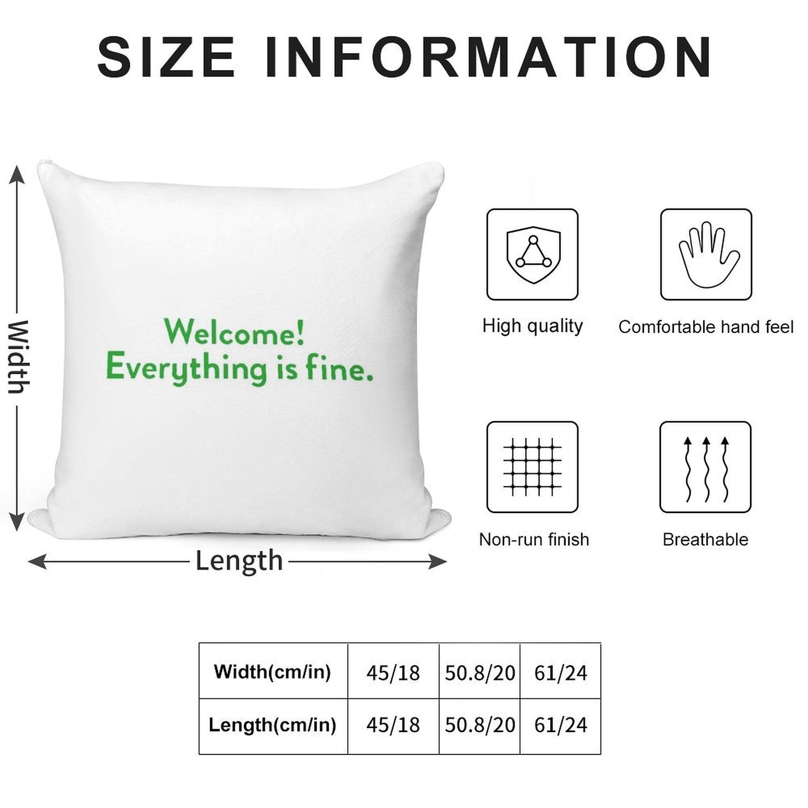 The Good Place Welcome Wall Soft Fade-Resistant Throw Pillow