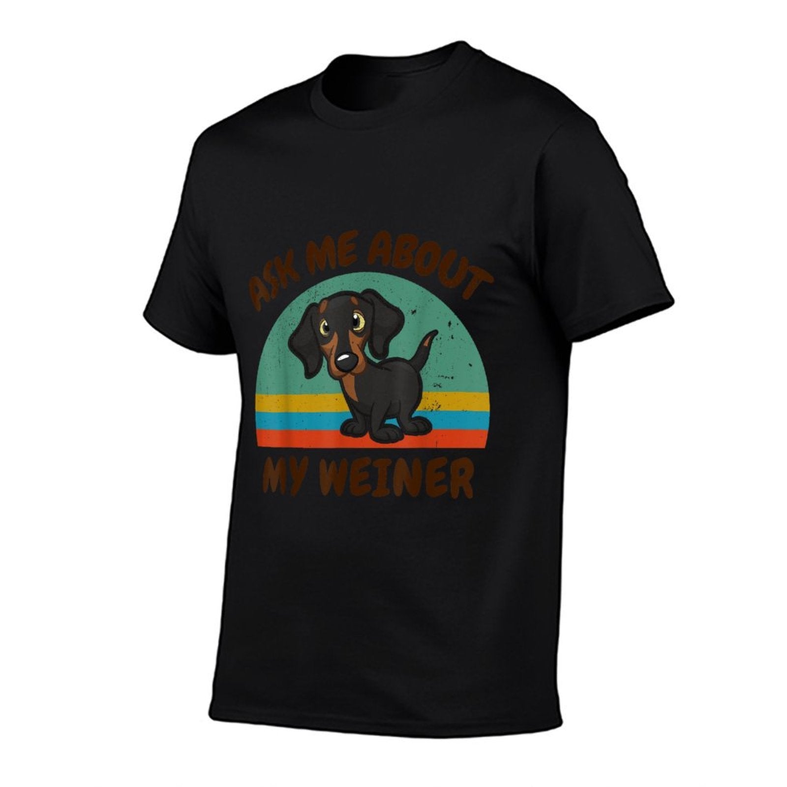 Funny Ask Me About My Weiner-Dog Men Women Dachshund Gift  Moisture-wicking T-Shirt