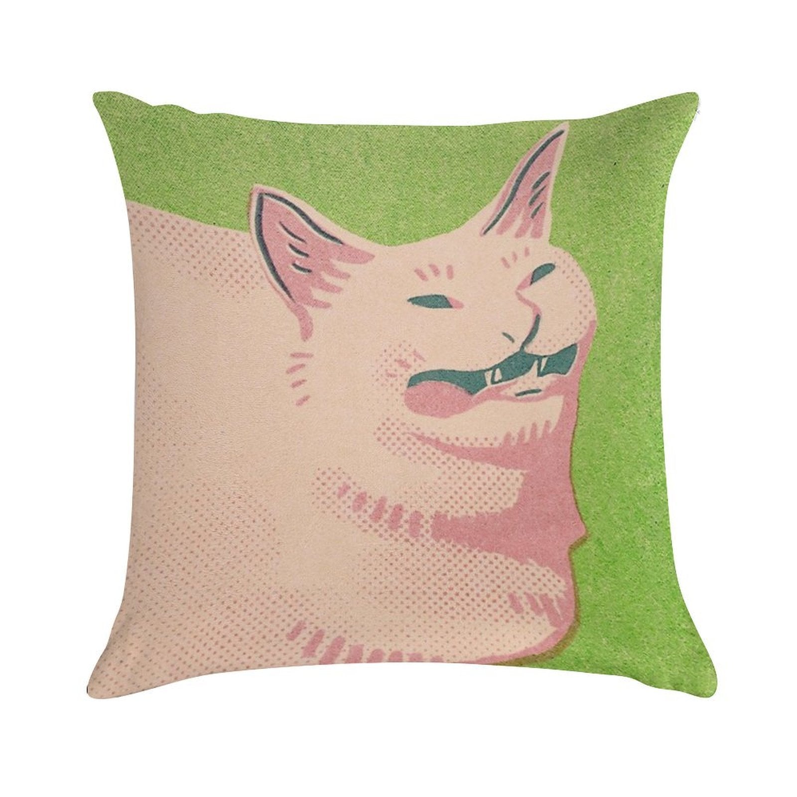 Sneeze Cat Soft Anti-Pilling Throw Pillow