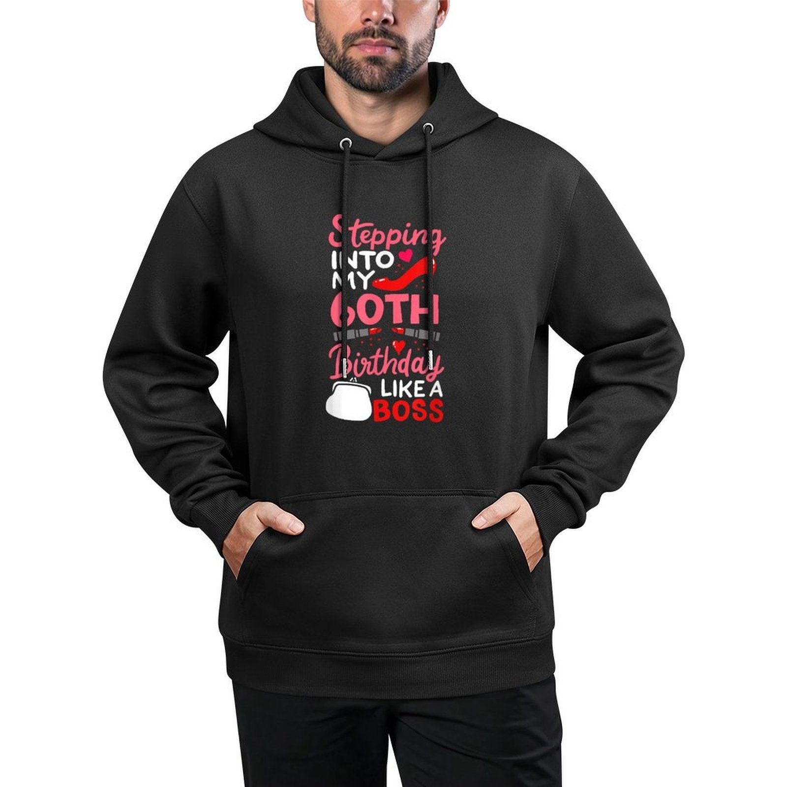 Stepping Into My 60th Birthday Like A Boss 60 Years Old Gift Machine Washable Hoodie