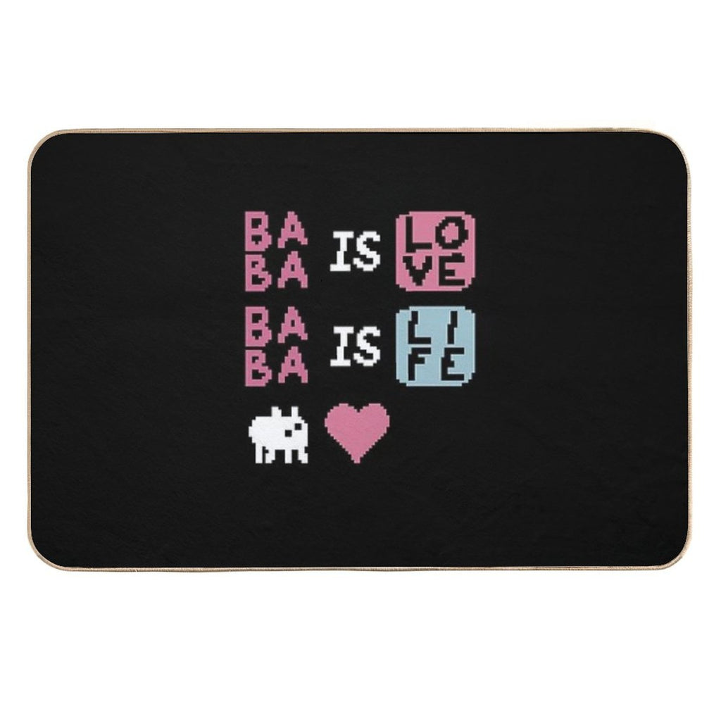 Baba Is Love, Baba Is Life  Non-Slip Bath Mat