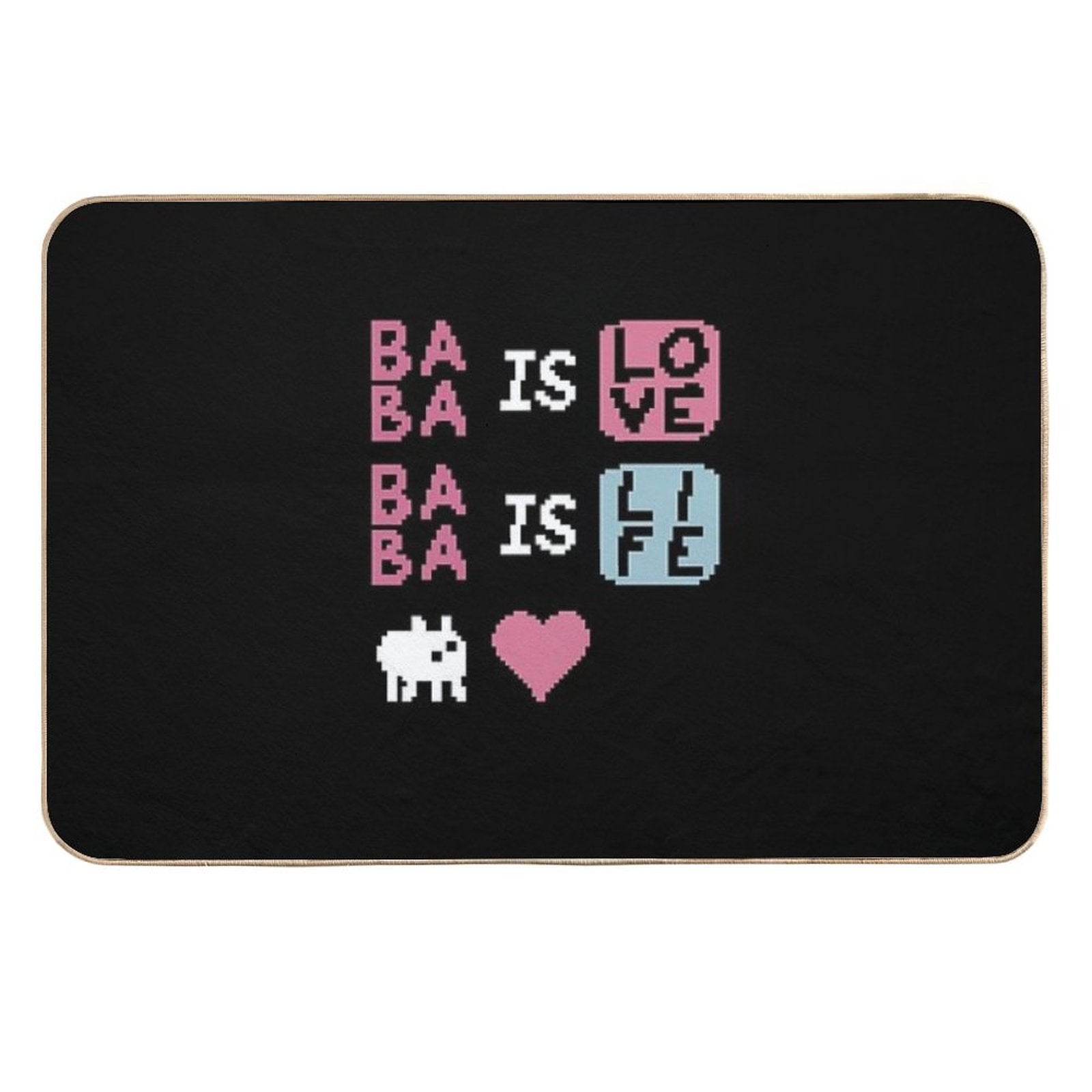Baba Is Love, Baba Is Life  Non-Slip Bath Mat