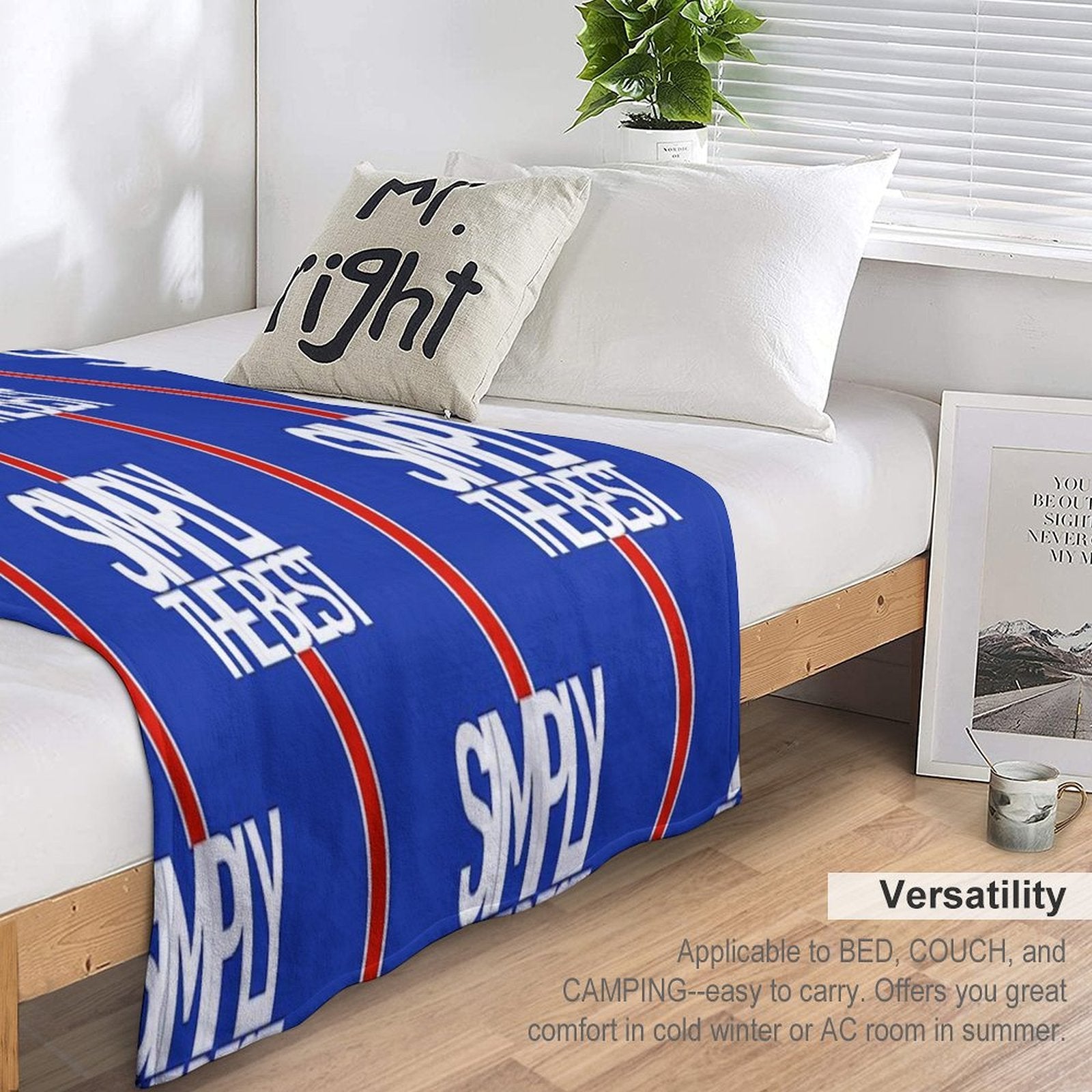 Rangers Fc Simply The Best Design Anti-pilling Throw Blanket