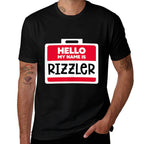 Hello My Name Is Rizzler Funny Rizz Meme  Trendy Pattern T-Shirt