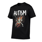 Autism Skeleton Meme Funny Men Women Kids  Trendy Pattern T-Shirt