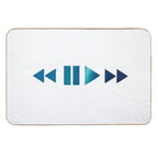 Space Stars Galaxy Aurora Night Music Play Button  Odorless Bath Mat