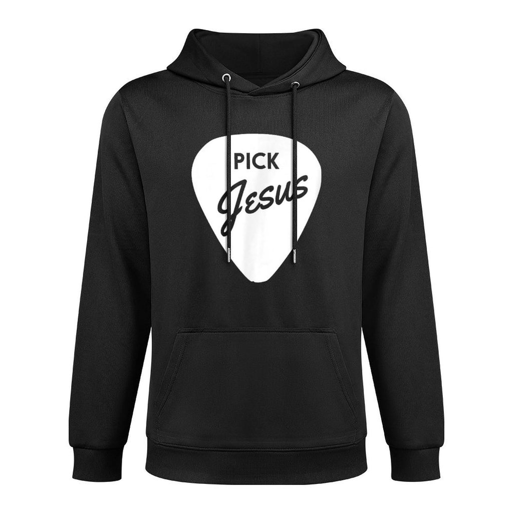 ChristianiTees Guitar Pick Jesus Shape Retention Hoodie