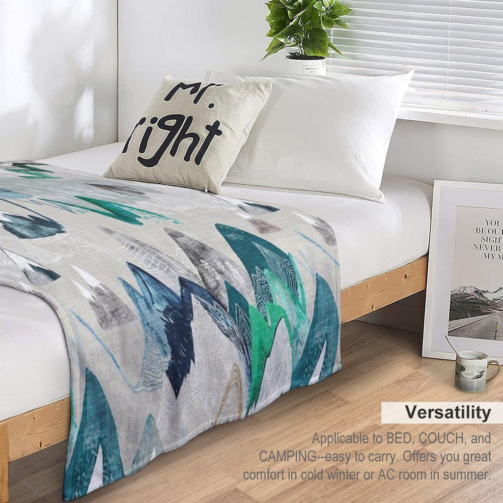 Call of The Mountains (in Evergreen) Versatility Throw Blanket