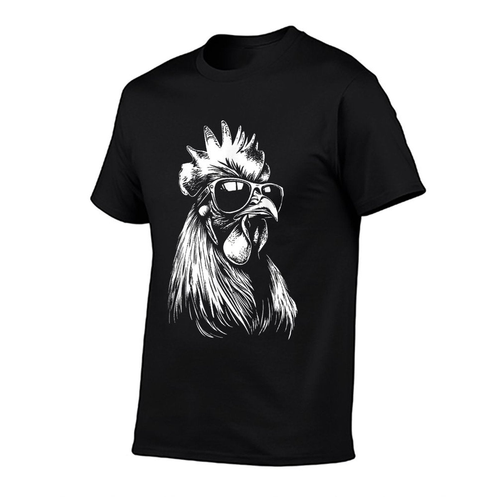 Rooster Chicken Sunglasses  Trendy Pattern T-Shirt