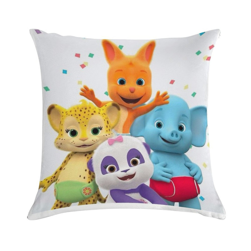 Word Party - Kids Tv Show Soft Home Decor Throw Pillow