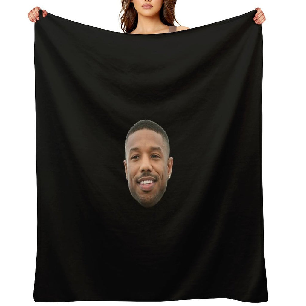 Michael B Jordan Heads Premium Throw Blanket