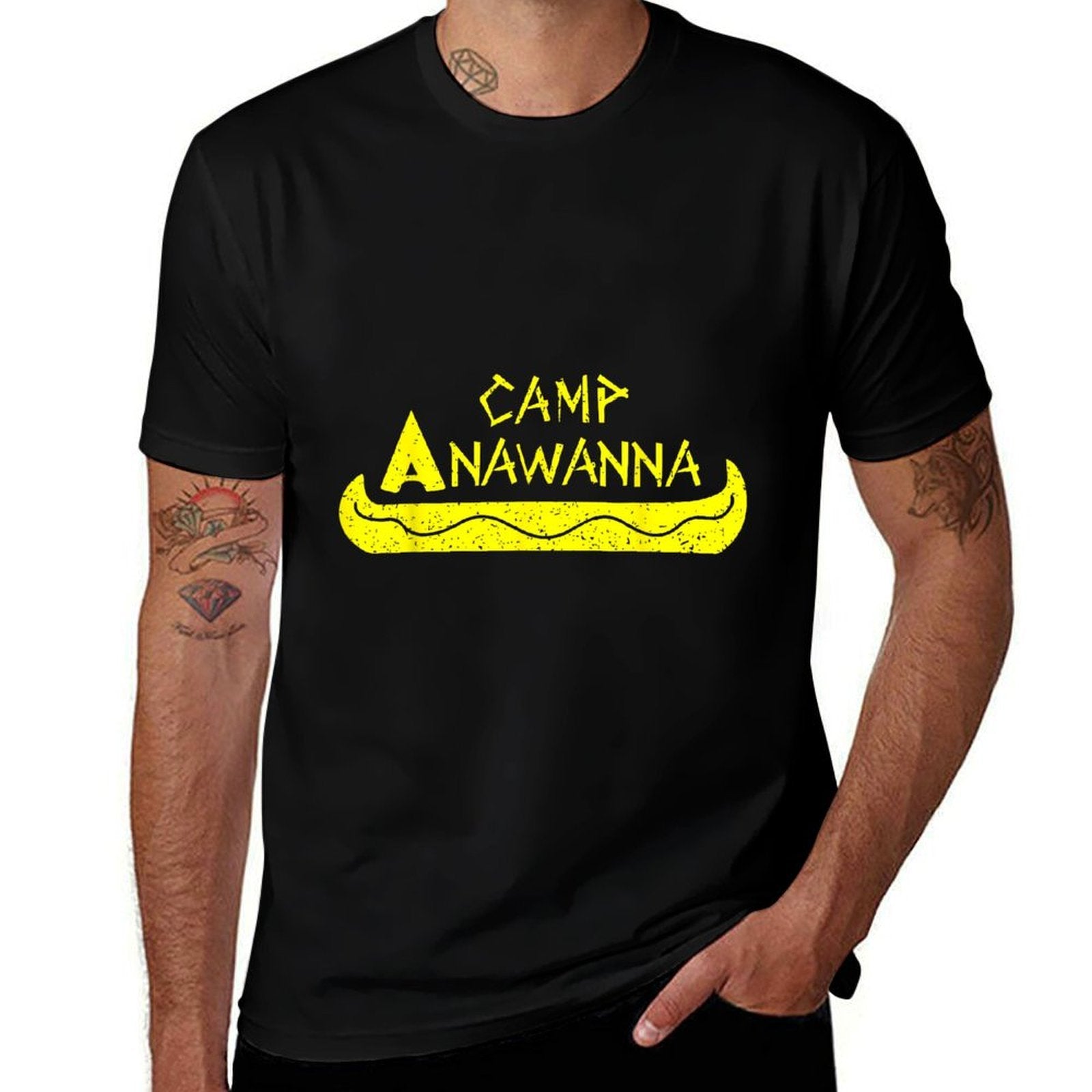 Camp Anawanna Vintage  Slim-fit Cut T-Shirt