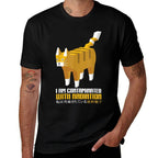 Funny Japanese Cat Meme I Am Contaminated With Radiation  Fade-proof Color T-Shirt
