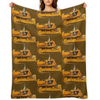 Bulldozer All-season Throw Blanket