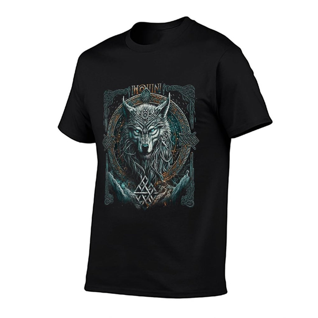 Odins Wolf Northman Valhalla Norse Mythology  Lightweight T-Shirt