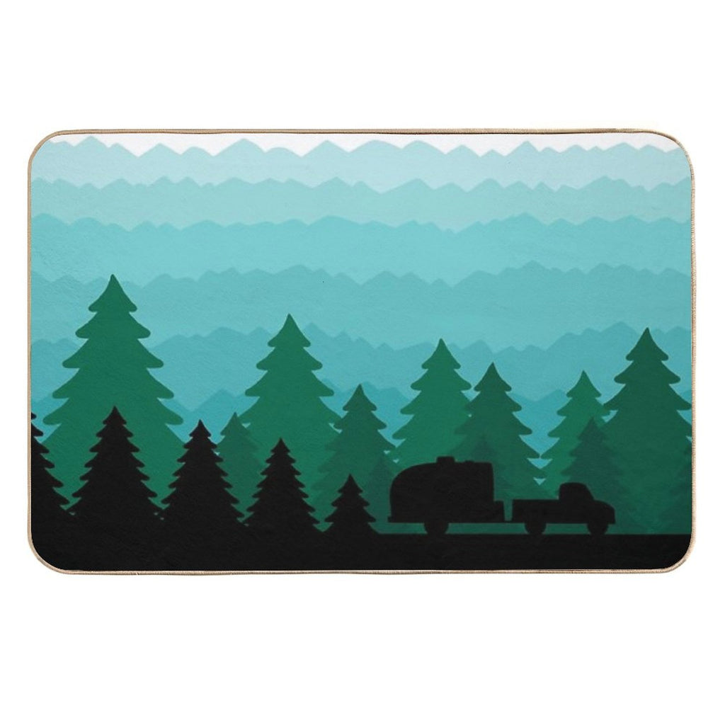 Let’s Go Camping  Non-Slip Bath Mat