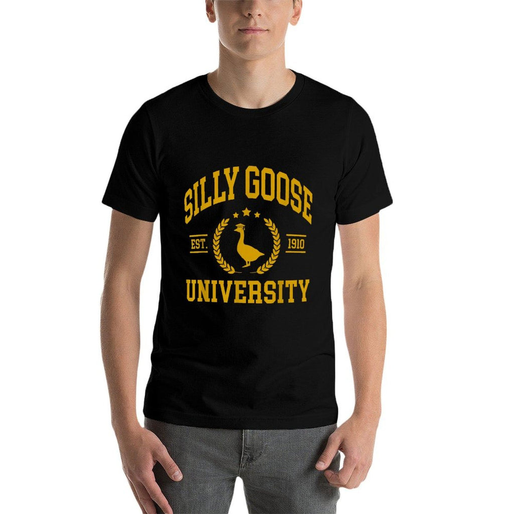 Silly Goose University, Funnys For Men, Goose  Easy-care T-Shirt