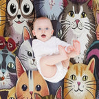 Cute Cats Durable Throw Blanket