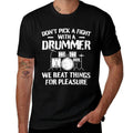 Funny Drummer Drumming Drums Percussionist I Beating Things  Versatile T-Shirt