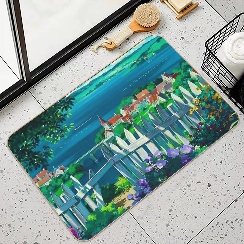 Under The Fence to The Witch's House We Go  Odorless Bath Mat