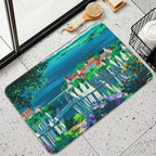 Under The Fence to The Witch's House We Go  Odorless Bath Mat