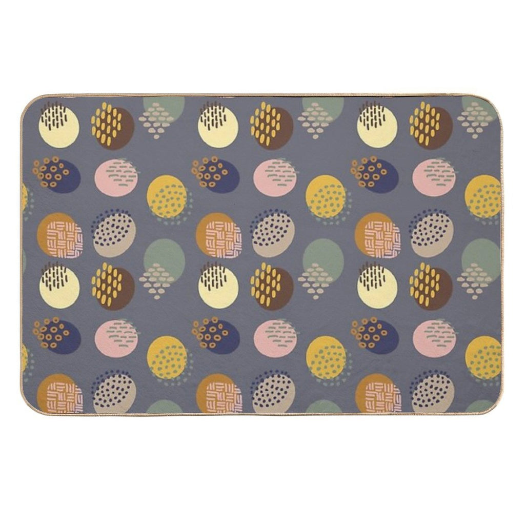 Modern Dot Pattern  Multi-Purpose Bath Mat
