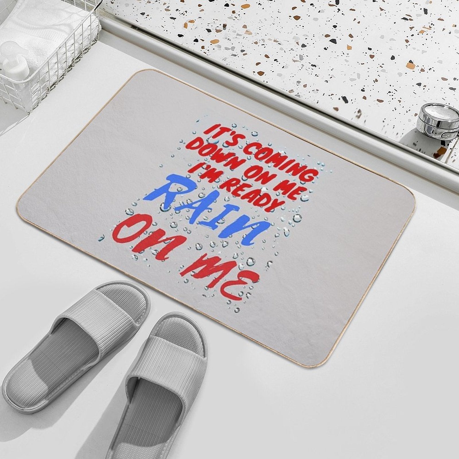 RAIN ON ME  Easy Maintenance Bath Mat