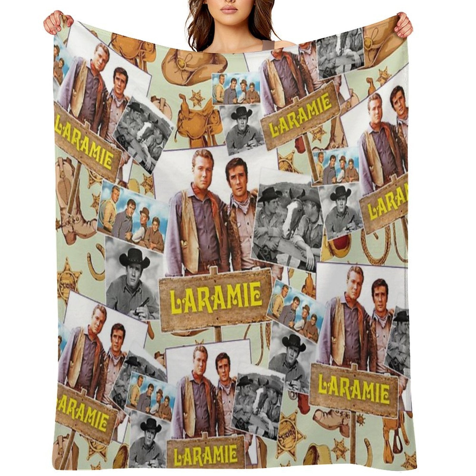 Laramie, Western Series 60s Machine-washable Throw Blanket