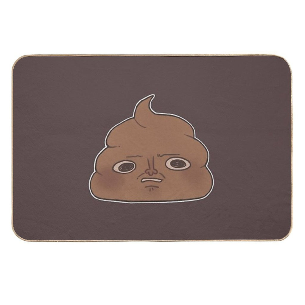 Disgusted Poop  Rapid-Drying Bath Mat
