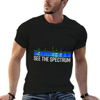 See The Spectrum Analyzer Waterfall Display Funny HAM Radio  Cotton T-Shirt