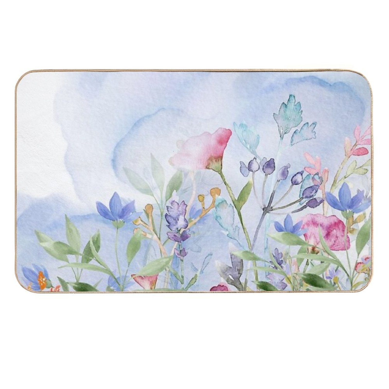 A Beautiful Blooming in The Garden  Repositionable Bath Mat
