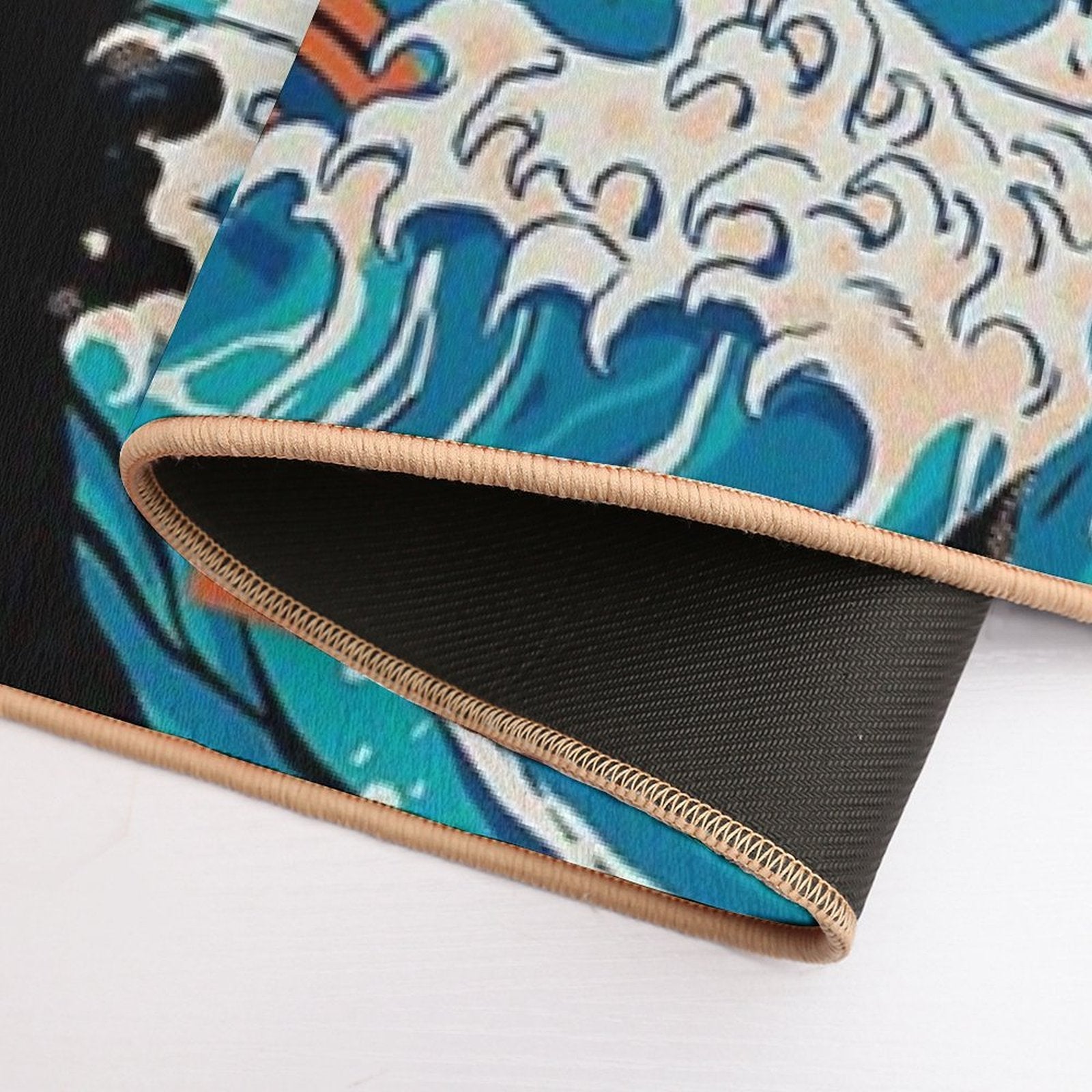 Black Dark Great Ramen Off Kanagawa  Multi-Purpose Bath Mat