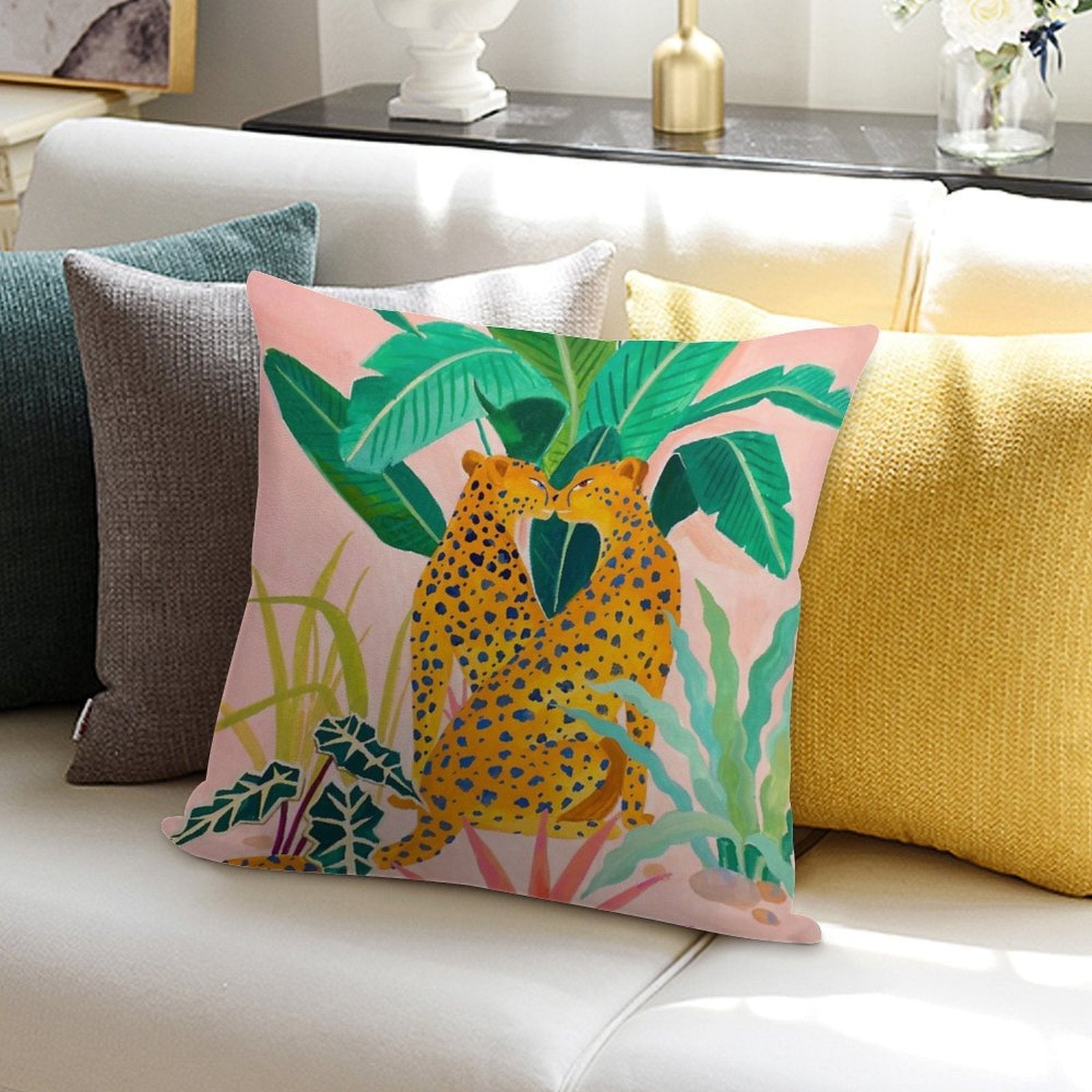 Cheetah Crush Soft Anti-Pilling Throw Pillow