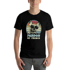 Pardon My French - Retro Funny Frenchie  French Bulldog Men Women Girls Kids  Quick-drying T-Shirt