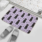 Love Black Portuguese Water Dog  Toxin-Free Bath Mat