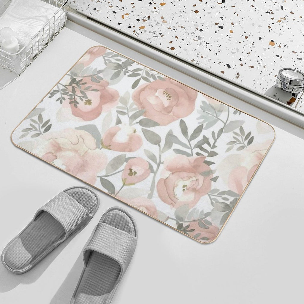 Flowers  Toxin-Free Bath Mat