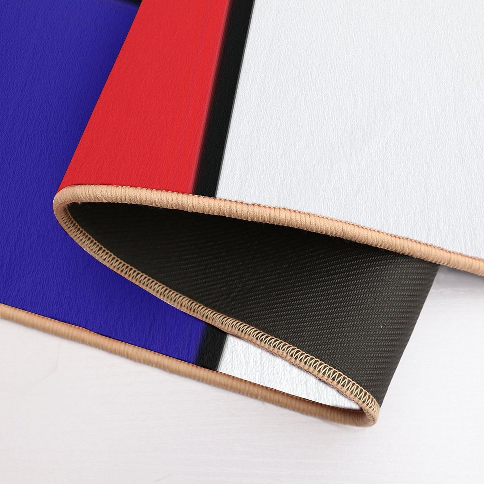 Mondrian Art, Minimalist, Red White Blue Yellow Black  Eco-Friendly Bath Mat