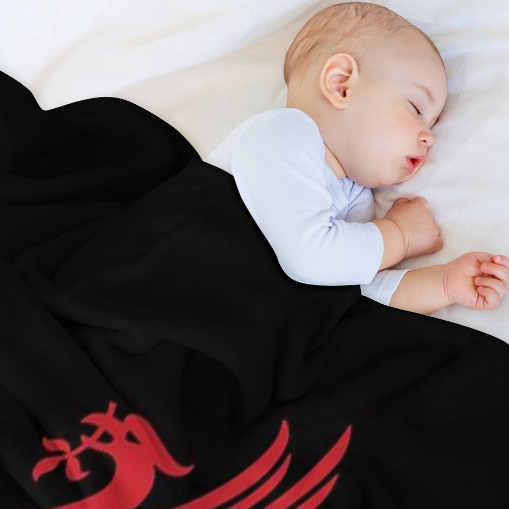 Red Liverpool LFC Bird Eco-conscious Throw Blanket