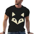 Cute Fox Face Awesome Halloween Costume Gift  Oversized Silhouette T-Shirt