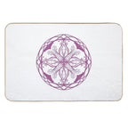 Purple Flower Mandala  Odorless Bath Mat