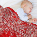 Classic Red Bandanna Style Quick-dry Throw Blanket