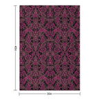 Pink Vines And Lace Easy Care Throw Blanket