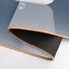 Baby Donkey And Duckling in Modern Bathtub Blue Print, Donkey Bathing, Animals in Bathtub Art by Synplus  Eco-Friendly Bath Mat